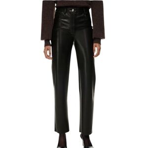 Wilfred The Melina Pant Black Faux Leather Pants Size 4